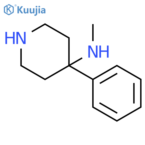 N-Methyl-4-phenyl-4-piperidinamine structure
