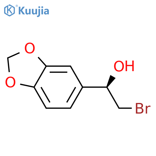 1,3-Benzodioxole-5-methanol, α-(bromomethyl)-, (αR)- structure