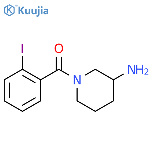 1-(2-Iodobenzoyl)piperidin-3-amine structure