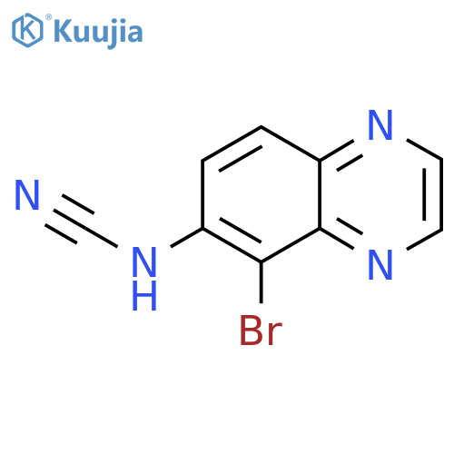 N-(5-Bromoquinoxalin-6-yl)cyanamide structure