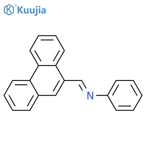Benzenamine, N-(9-phenanthrenylmethylene)- structure