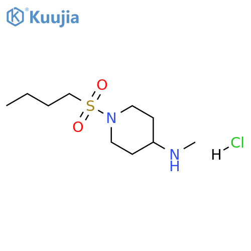 1-(butylsulfonyl)-N-methylpiperidin-4-amine hydrochloride structure