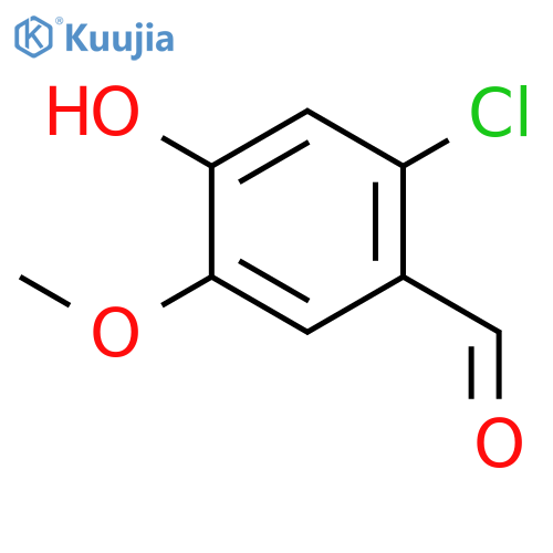 2-Chloro-4-hydroxy-5-methoxybenzaldehyde structure