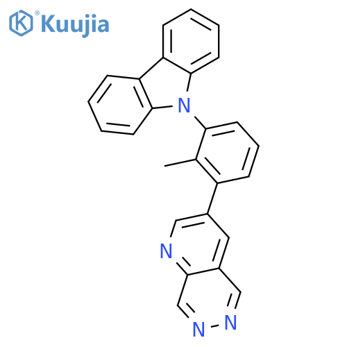 9H-Carbazole, 9-(2-methyl-3-pyrido[2,3-d]pyridazin-3-ylphenyl)- structure