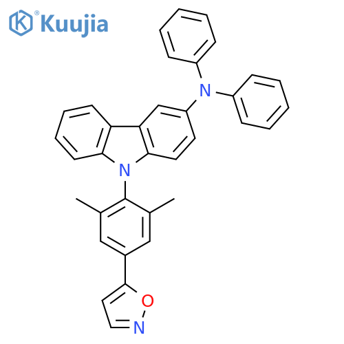 9H-Carbazol-3-amine, 9-[4-(5-isoxazolyl)-2,6-dimethylphenyl]-N,N-diphenyl- structure