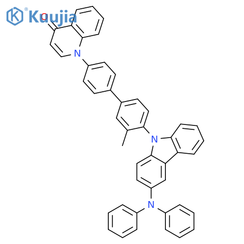 4(1H)-Quinolinone, 1-[4'-[3-(diphenylamino)-9H-carbazol-9-yl]-3'-methyl[1,1'-biphenyl]-4-yl]- structure