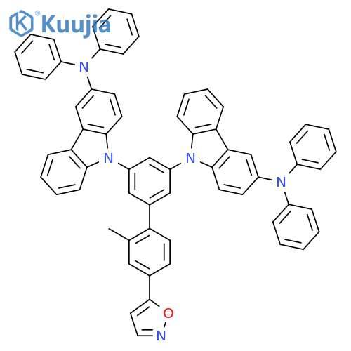 9H-Carbazol-3-amine, 9,9'-[4'-(5-isoxazolyl)-2'-methyl[1,1'-biphenyl]-3,5-diyl]bis[N,N-diphenyl- structure