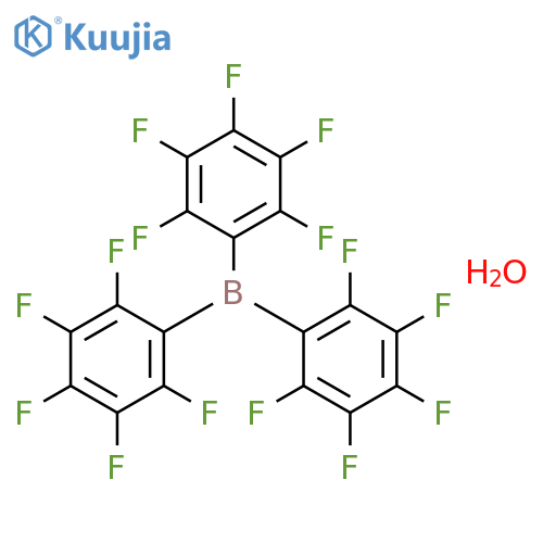 Borane, tris(pentafluorophenyl)-, monohydrate structure