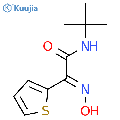 2-Thiopheneacetamide, N-(1,1-dimethylethyl)-α-(hydroxyimino)-, (αE)- structure