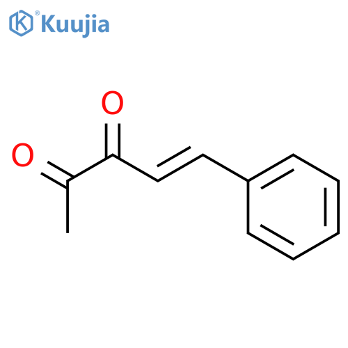 4-Pentene-2,3-dione, 5-phenyl-, (4E)- structure