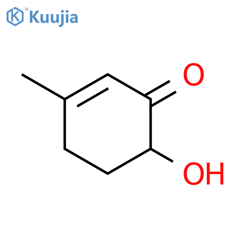 2-Cyclohexen-1-one, 6-hydroxy-3-methyl-, (6S)- structure