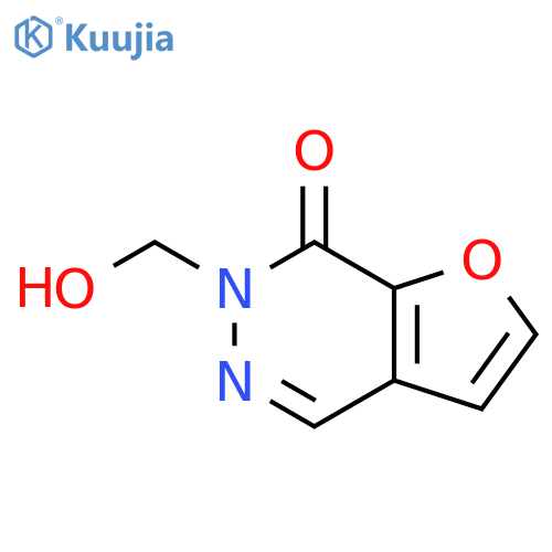 6-(hydroxymethyl)-6H,7H-furo[2,3-d]pyridazin-7-one structure