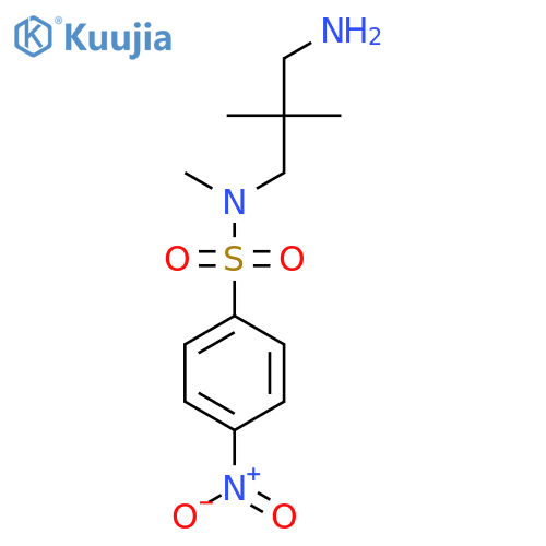 N-(3-Amino-2,2-dimethylpropyl)-N-methyl-4-nitrobenzene-1-sulfonamide structure