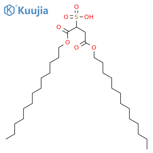 Butanedioic acid, sulfo-, 1,4-ditridecyl ester structure