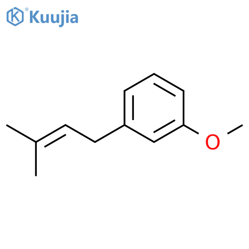 Benzene, 1-methoxy-3-(3-methyl-2-butenyl)- structure