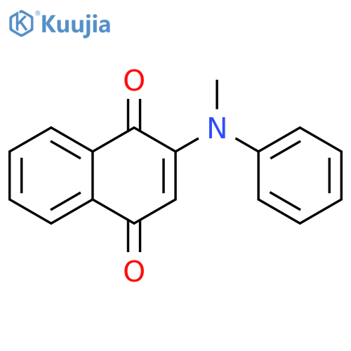 2-[methyl(phenyl)amino]-1,4-dihydronaphthalene-1,4-dione structure