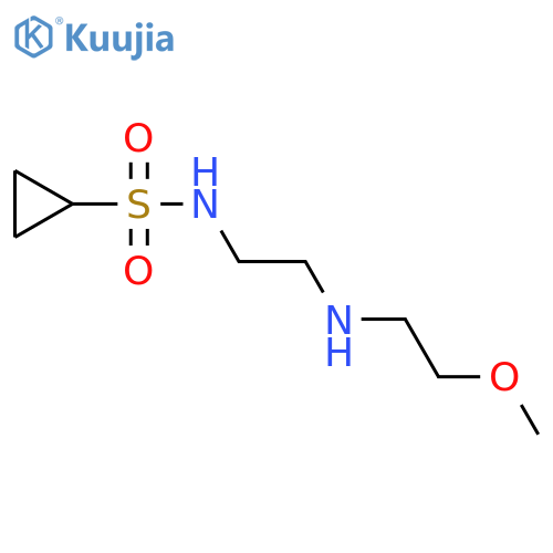 N-(2-[(2-methoxyethyl)amino]ethyl)cyclopropanesulfonamide structure