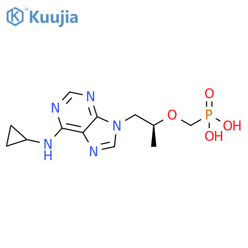 Phosphonic acid,[[(1S)-2-[6-(cyclopropylamino)-9H-purin-9-yl]-1-methylethoxy]methyl]- structure