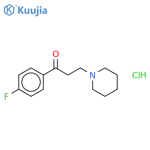 1-(4-Fluorophenyl)-3-(piperidin-1-yl)propan-1-one Hydrochloride structure