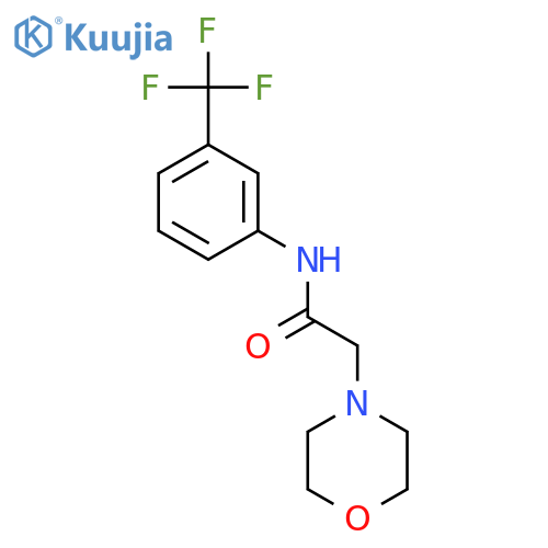 4-Morpholineacetamide,N-[3-(trifluoromethyl)phenyl]- structure