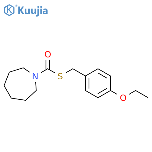 1H-Azepine-1-carbothioic acid, hexahydro-, S-[(4-ethoxyphenyl)methyl]ester structure