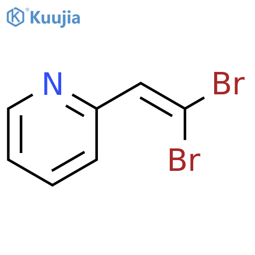 Pyridine, 2-(2,2-dibromoethenyl)- structure
