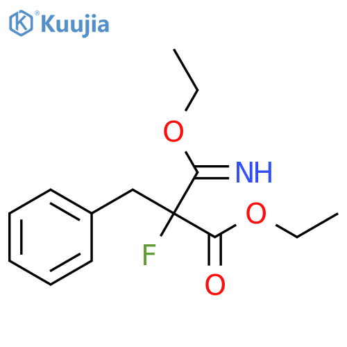 ethyl (3Z)-2-benzyl-3-ethoxy-2-fluoro-3-iminopropanoate structure