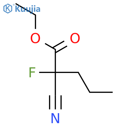 ethyl 2-cyano-2-fluoropentanoate structure