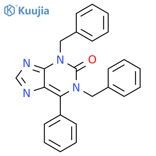 2H-Purin-2-one, 1,3-dihydro-6-phenyl-1,3-bis(phenylmethyl)- structure