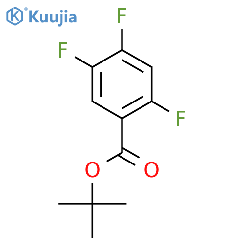 Benzoic acid, 2,4,5-trifluoro-, 1,1-dimethylethyl ester structure