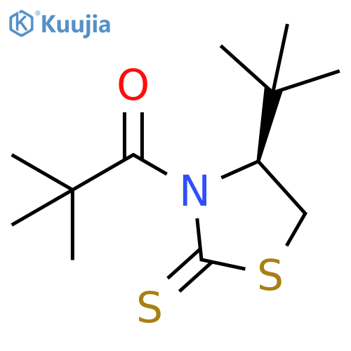 1-Propanone, 1-[(4S)-4-(1,1-dimethylethyl)-2-thioxo-3-thiazolidinyl]-2,2-dimethyl- structure