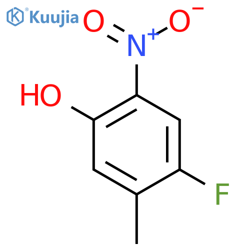4-Fluoro-5-methyl-2-nitrophenol structure