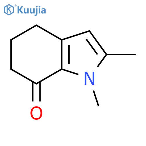1,2-Dimethyl-1,4,5,6-tetrahydro-7H-indol-7-one structure