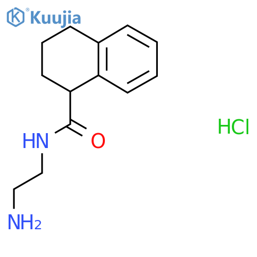 N-(2-aminoethyl)tetralin-1-carboxamide;hydrochloride structure
