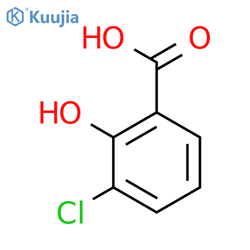 3-chloro-2-hydroxybenzoic acid structure
