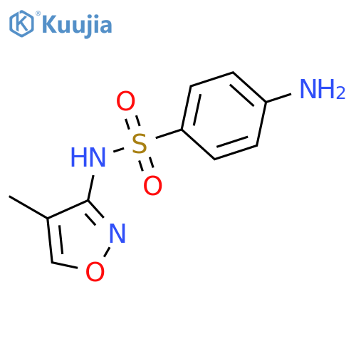 4-Amino-N-(4-methyl-1,2-oxazol-3-yl)benzene-1-sulfonamide structure