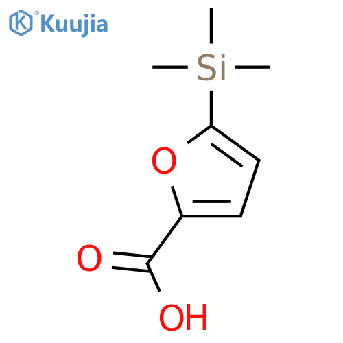 2-Furancarboxylicacid, 5-(trimethylsilyl)- structure