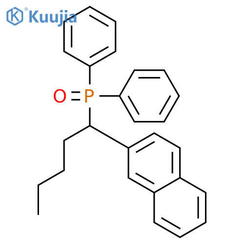 Phosphine oxide, [1-(2-naphthalenyl)pentyl]diphenyl- structure