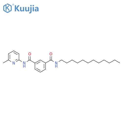 1,3-Benzenedicarboxamide, N-dodecyl-N'-(6-methyl-2-pyridinyl)- structure