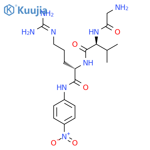Glycyl-L-valyl-N~5~-(diaminomethylidene)-N-(4-nitrophenyl)-L-ornithinamide structure