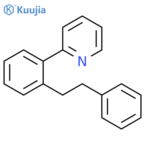 Pyridine, 2-[2-(2-phenylethyl)phenyl]- structure