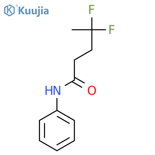 4,4-difluoro-N-phenylpentanamide structure