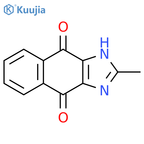 2-methyl-1H-Naphth[2,3-d]imidazole-4,9-dione structure