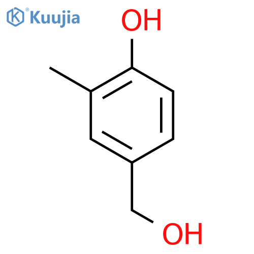 4-(Hydroxymethyl)-2-methylphenol structure