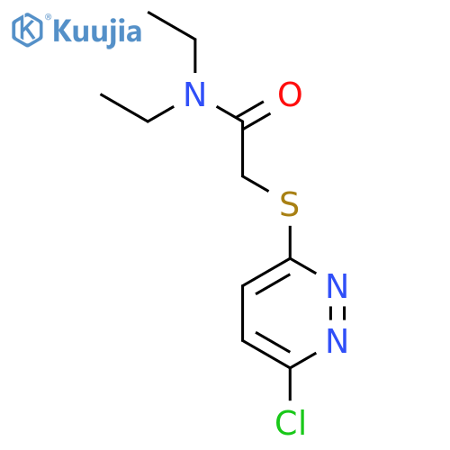 2-(6-Chloropyridazin-3-yl)sulfanyl-N structure