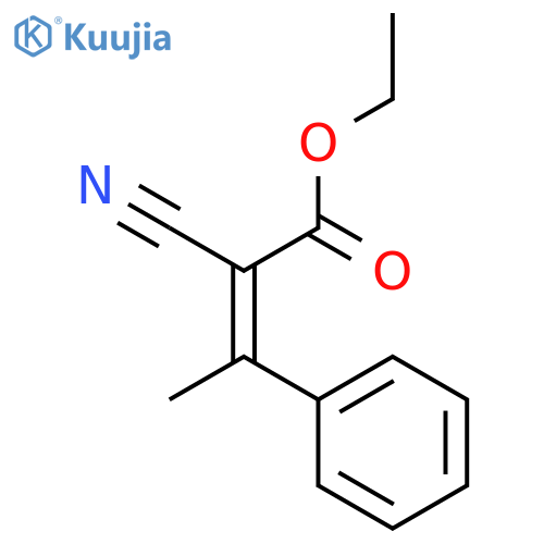 (E)-2-Cyano-3-phenyl-but-2-enoic Acid Ethyl Ester structure