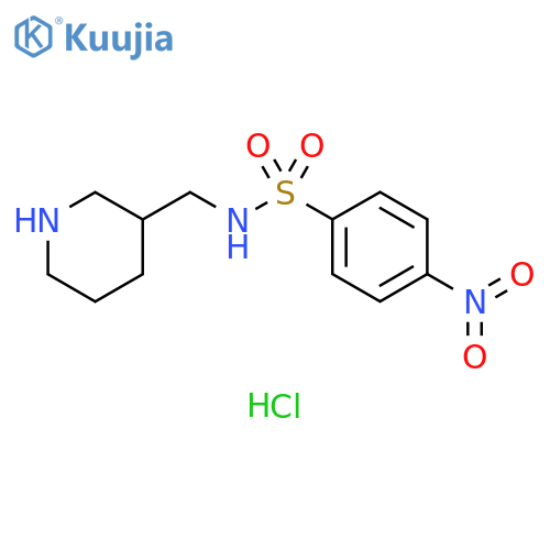 4-Nitro-N-[(piperidin-3-yl)methyl]benzene-1-sulfonamide structure