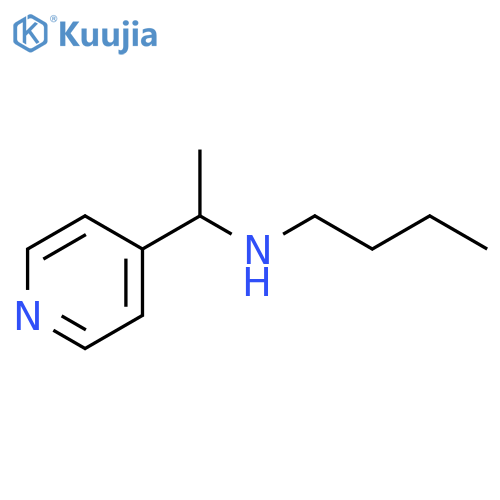 butyl[1-(pyridin-4-yl)ethyl]amine structure