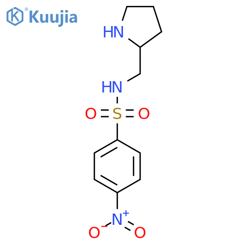4-Nitro-n-(pyrrolidin-2-ylmethyl)benzene-1-sulfonamide structure