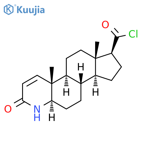3-Oxo-4-aza-5α-androst-1-ene-17β-carboxylic Acid Chloride structure